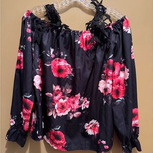 Floral Off-Shoulder Women's Top